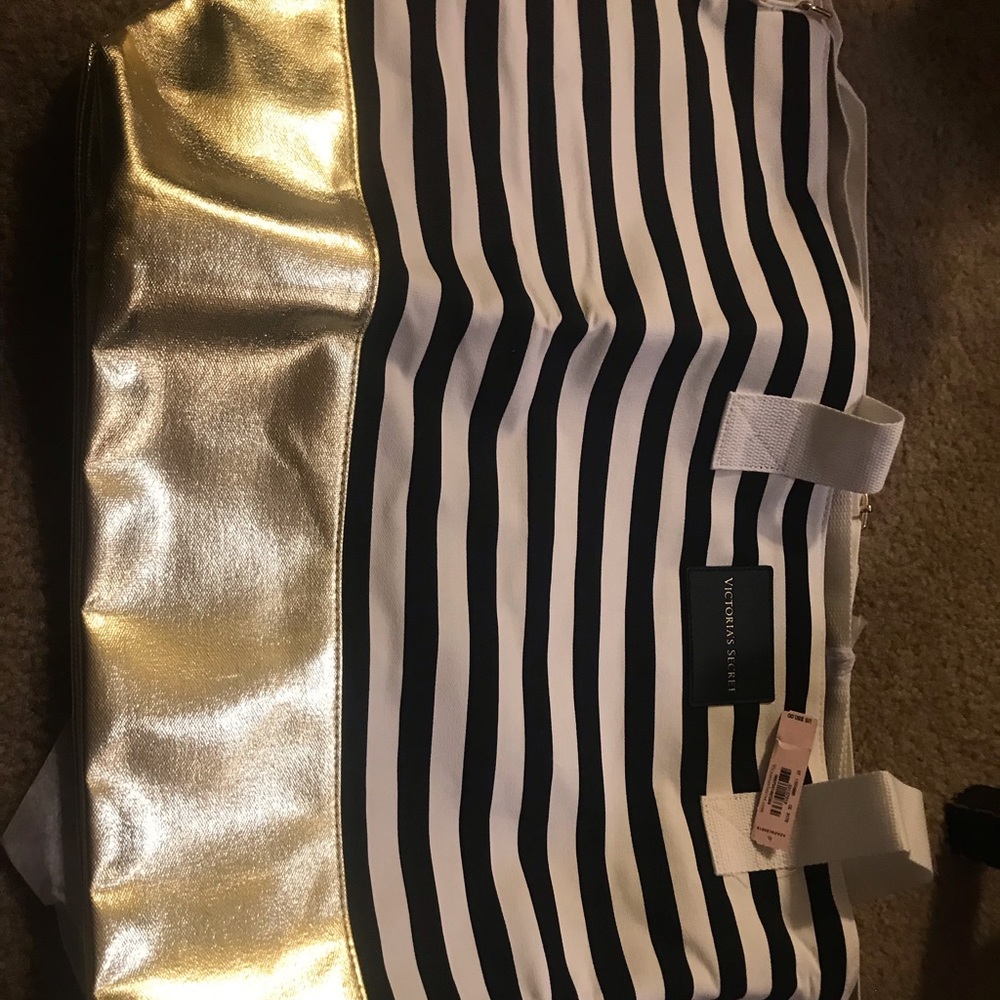 Victoria’s Secret Black/white/gold tote bag